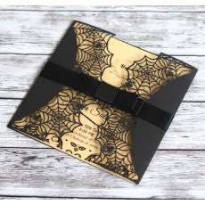 Hallowmas Black Invitation Card Holiday Greeting Card